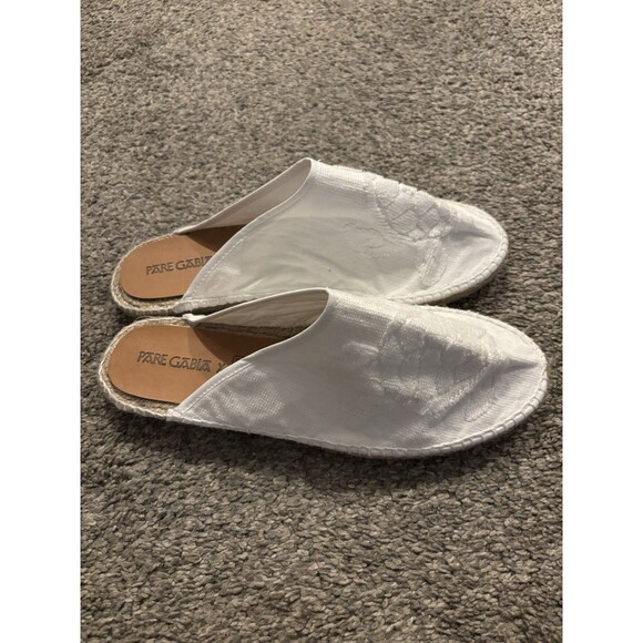 Vilebrequin’s White Pare Gabia Espadrille Slides Size 40 Men’s 6.5 Women’s 9 main image 9